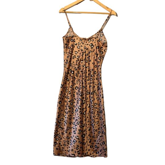Lulus Known To Be Wild Leopard Satin Slip Dress - Picture 3 of 13